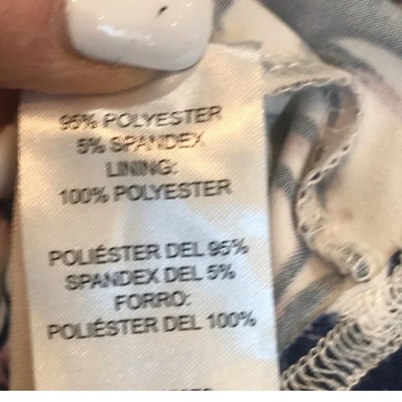 Nina Leonard Navy and Ivory Paisley Sleeveless Maxi Dress - Picture 7 of 9